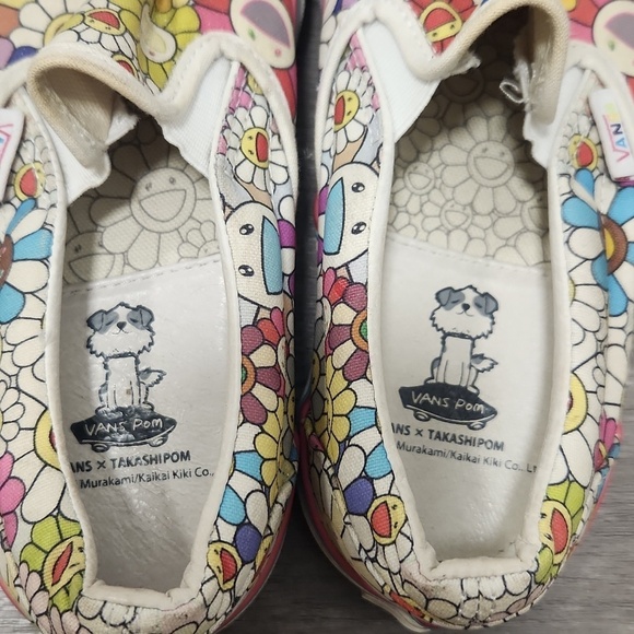 Vans Takashi Murakami Rare Takashipom  Floral Slip-On Sneakers Womens 5 Mens 3.5 - Picture 5 of 9